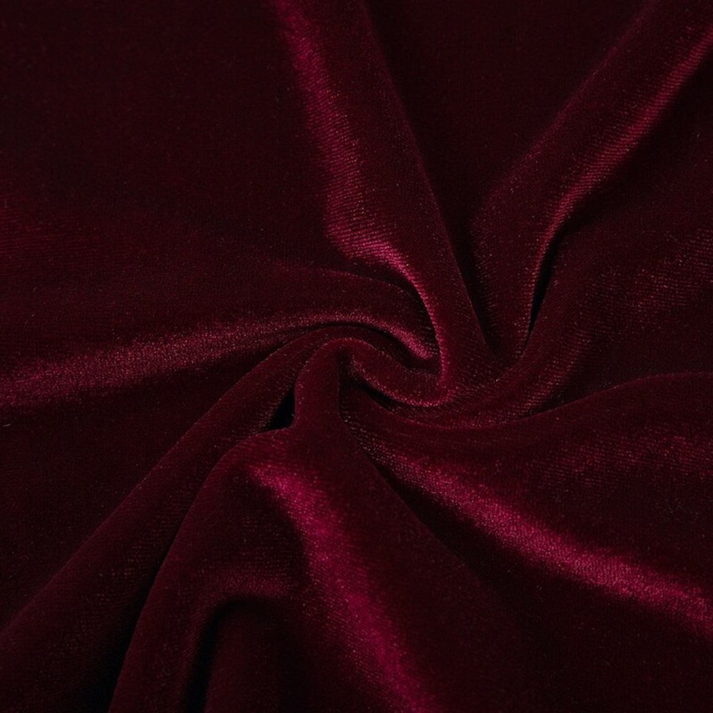 Velvet Long Sleeve Bodycon Dress - Picture 7 of 8